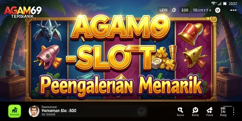 Tampilan gameplay AGAM69 yang menarik dan penuh warna.