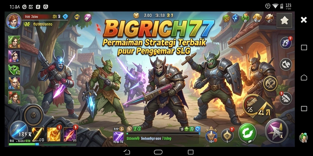 Tampilan menarik dari gameplay SLG di BIGRICH77.