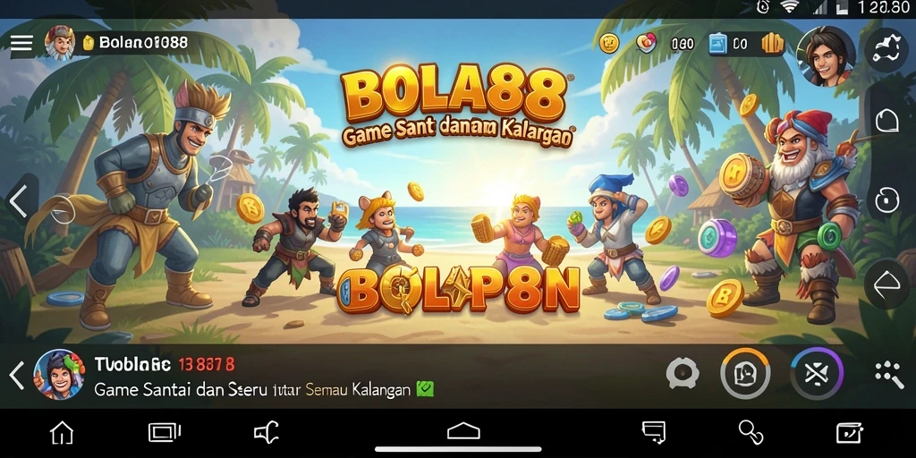 Tampilan gameplay seru dan menantang di BOLA88.