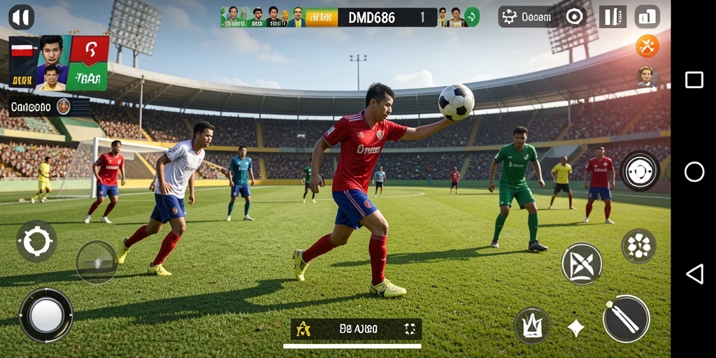 Tampilan gameplay seru dan menantang dalam DMD686.