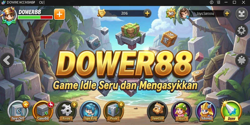 Screenshot DOWER88 menampilkan gameplay Idle yang menarik dan seru.