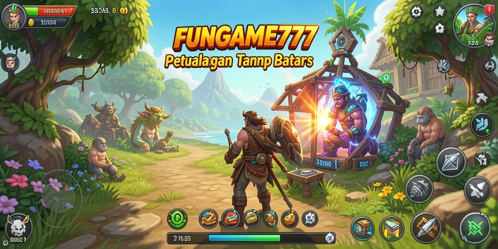 Gameplay seru FUNGame777 di dunia terbuka yang luas.
