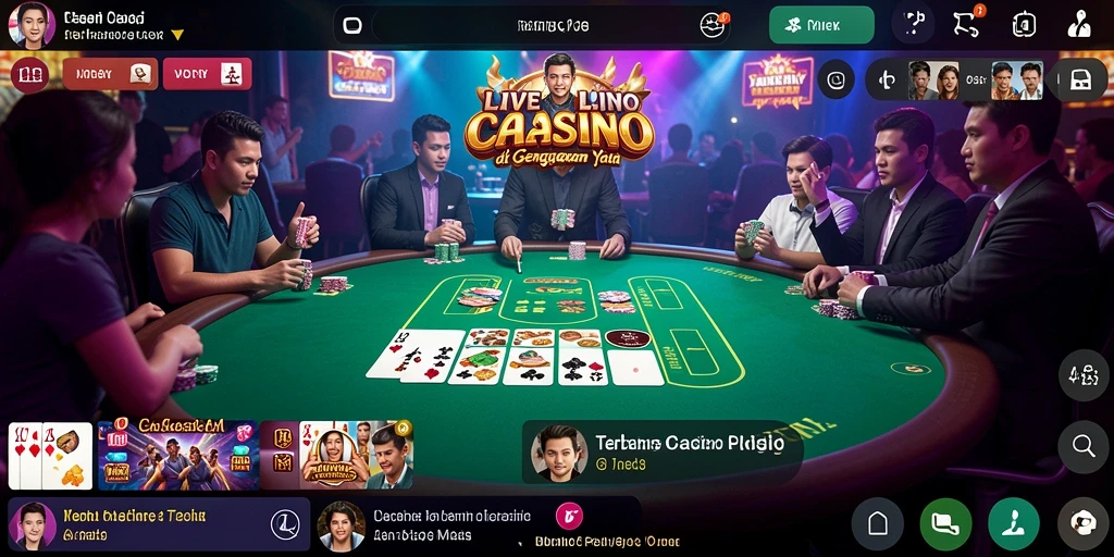 Tampilan menarik dari gameplay Live Casino HARAPJP dengan dealer profesional.