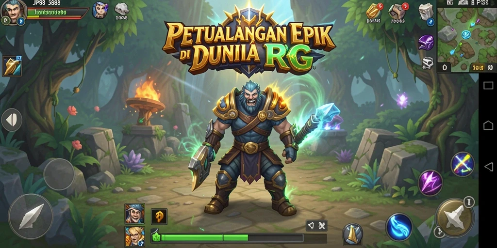 Tangkapan layar gameplay <strong>JPS88</strong> menunjukkan pertarungan epik di dunia fantasi.
