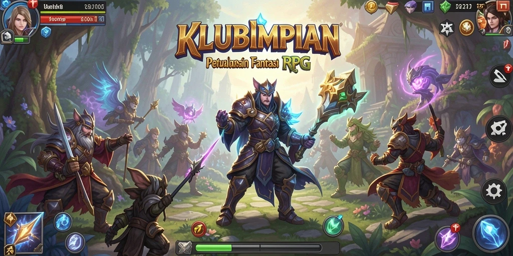 Gameplay RPG yang mengasyikkan dengan karakter dan pertarungan strategi.