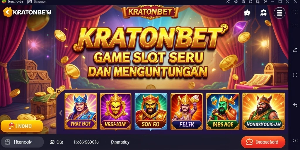 Tampilan gameplay slot dalam KRATONBET yang menarik dan menghibur.