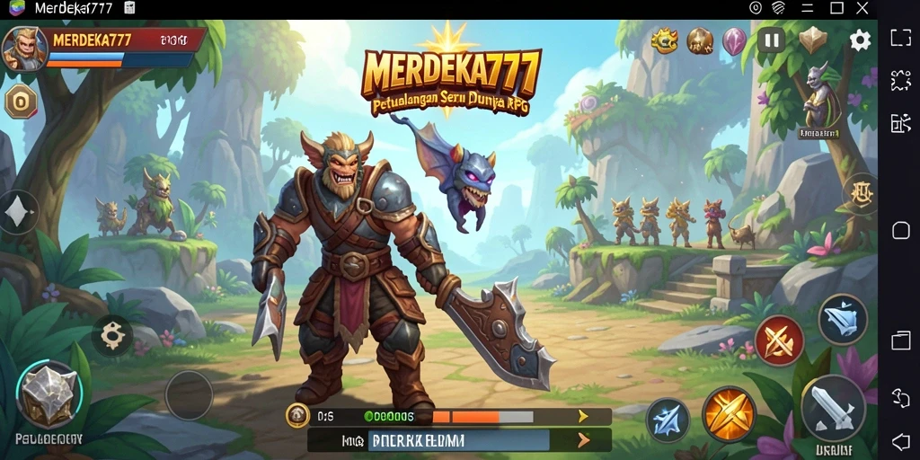 Tampilan gameplay MERDEKA777 yang menampilkan aksi seru dan grafis menawan.