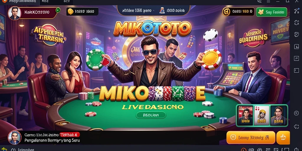 Gameplay Live Casino MIKOTOTO yang mendebarkan dan interaktif.