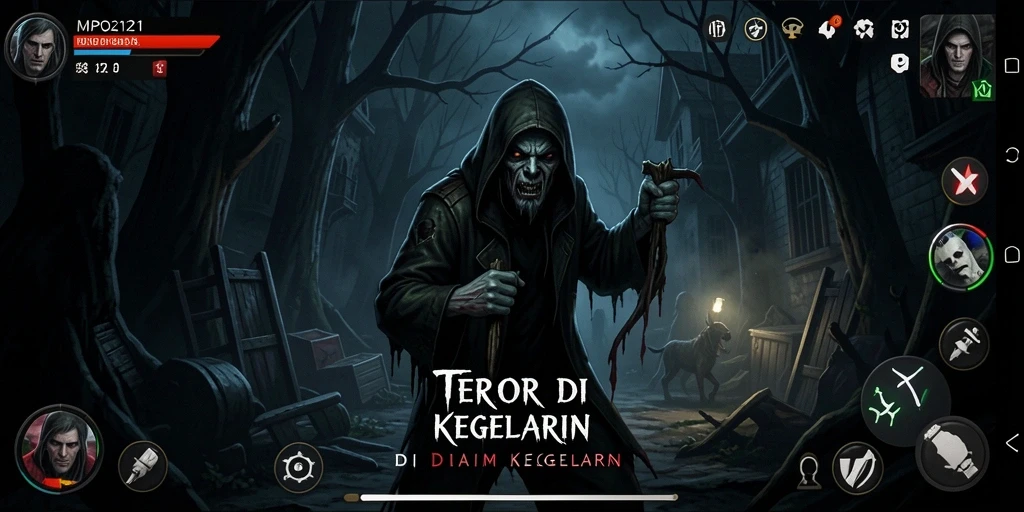 Tampilan seram dari gameplay MPO2121 yang menguji keberanian.