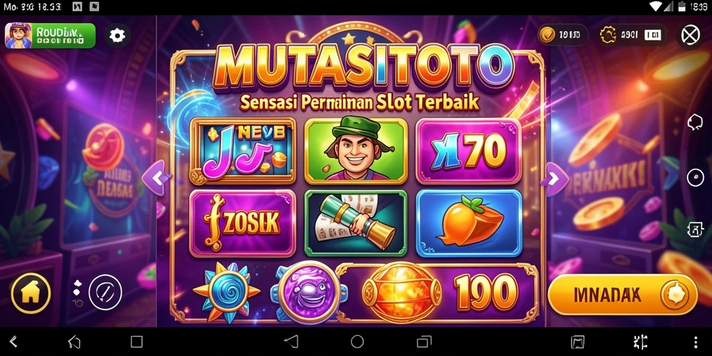 Tampilan menarik dari gameplay slot MUTASITOTO yang seru.