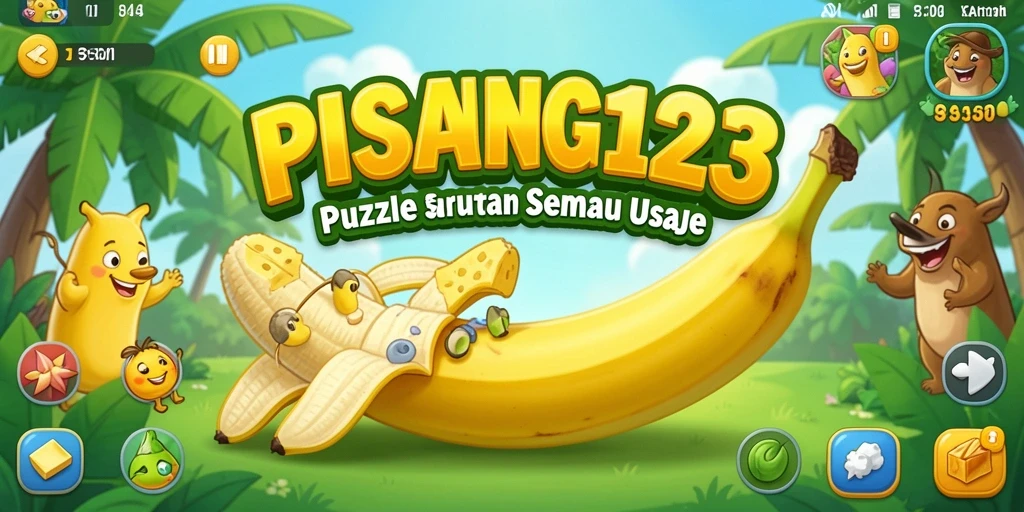 Tampilan gameplay PISANG123 dengan tantangan puzzle yang menarik.