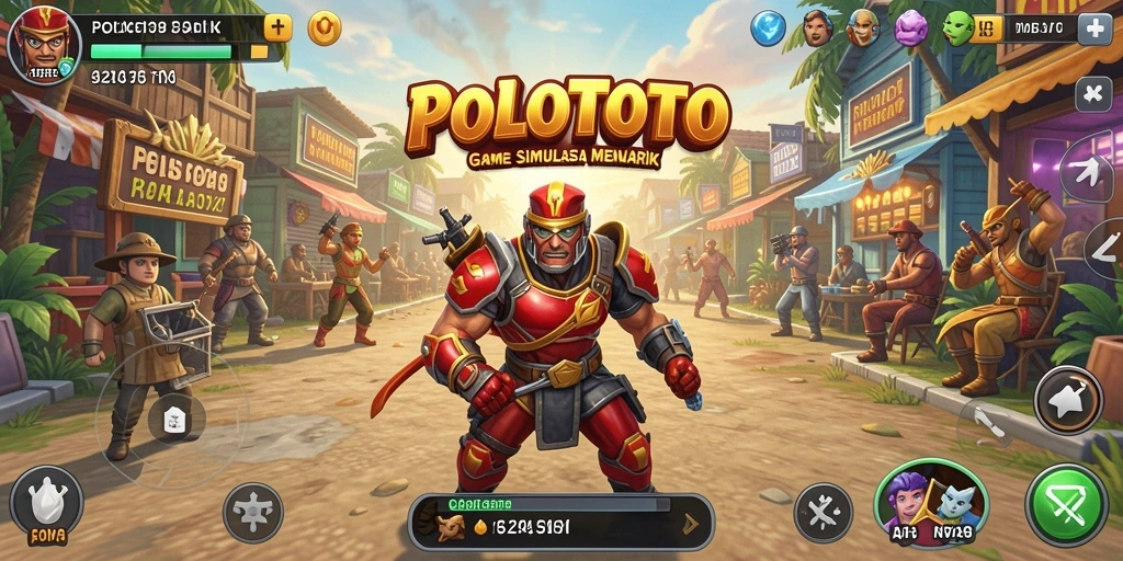 Tampilan gameplay POLOTOTO yang menarik dan interaktif.