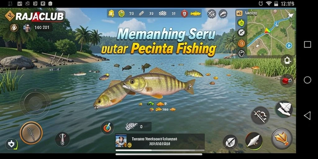 Tangkapan ikan besar dalam gameplay RAJACLUB yang seru.