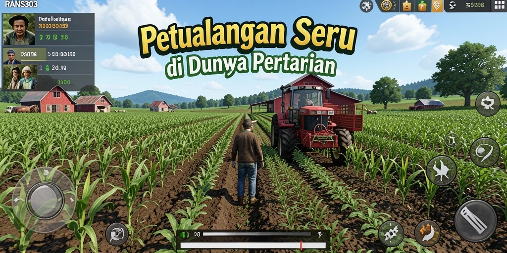 Tampilan gameplay pertanian yang seru di RANS303.