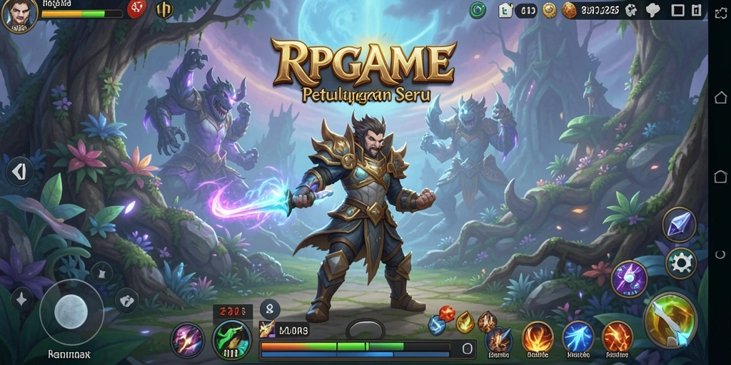 Tampilan gameplay RPGAME dengan dunia petualangan yang luas.