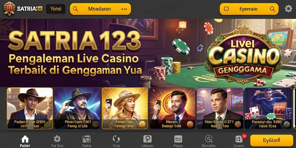 Gameplay menarik SATRIA123 dengan dealer langsung.
