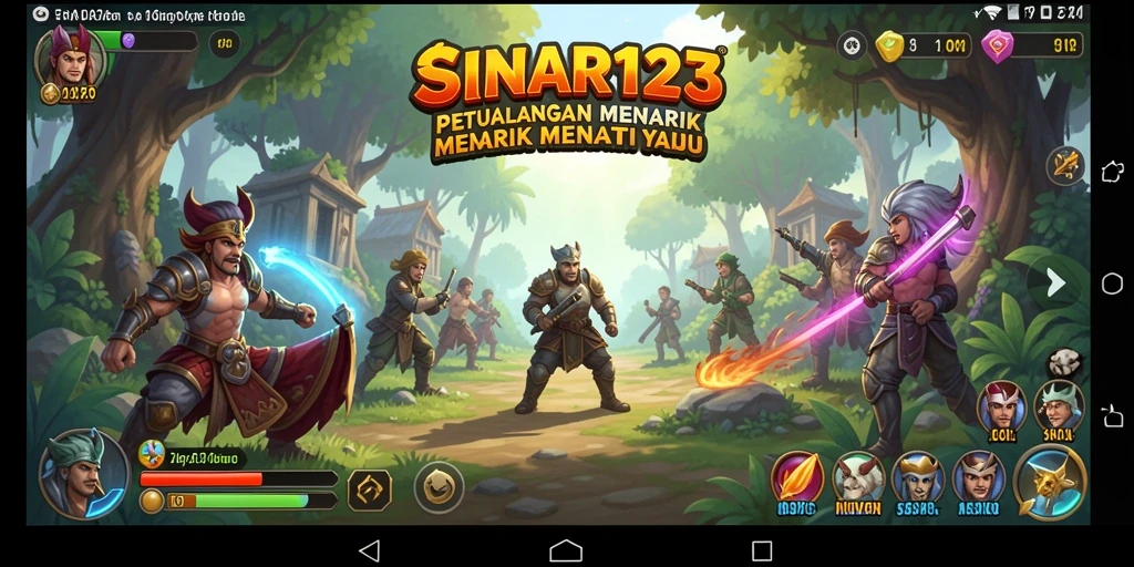 Screenshot menampilkan gameplay intens dari petualangan di SINAR123.