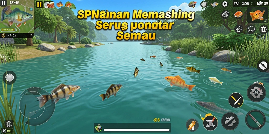 Tampilan gameplay SPN88 yang menunjukan aksi memancing yang seru.